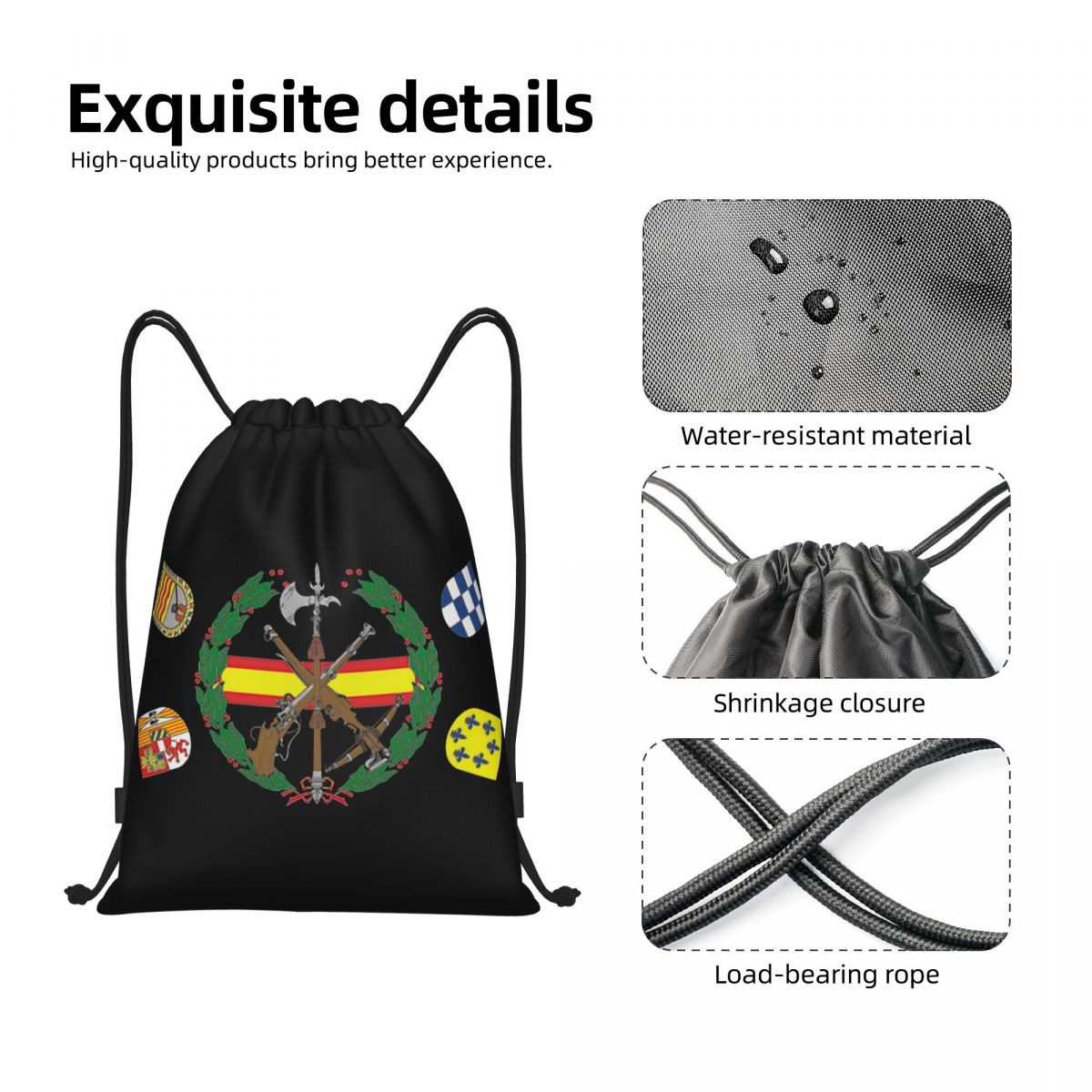 Custom Spanish Legion Drawstri - Luxury Yoga Bags 리뷰 및 가격