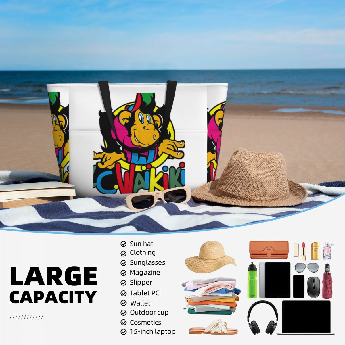 Monkey Lc Waikiki Singe Beach  - Luxury Yoga Bags 리뷰 및 가격