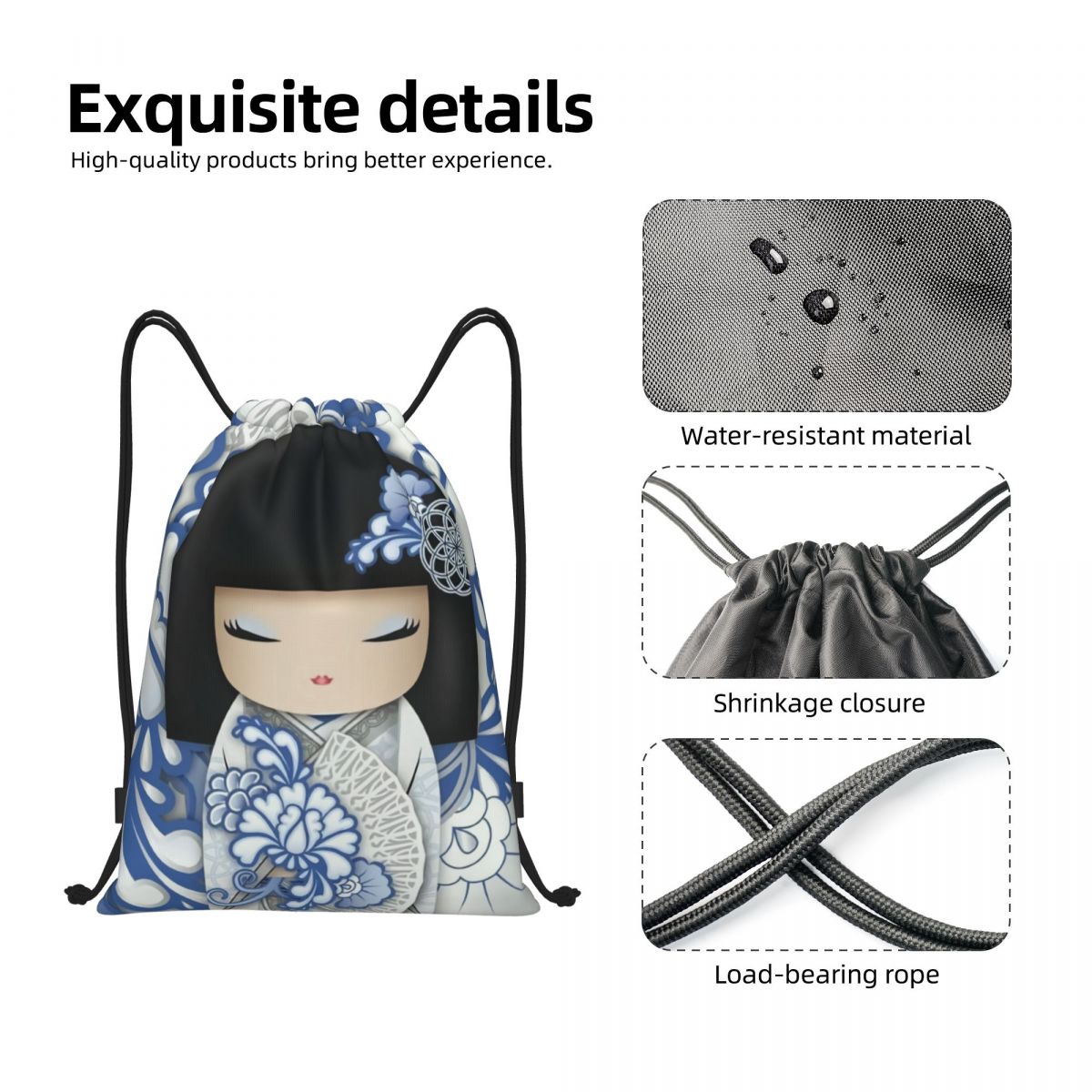 Custom Japanese Girl Sakura Ko - Luxury Yoga Bags 리뷰 및 가격