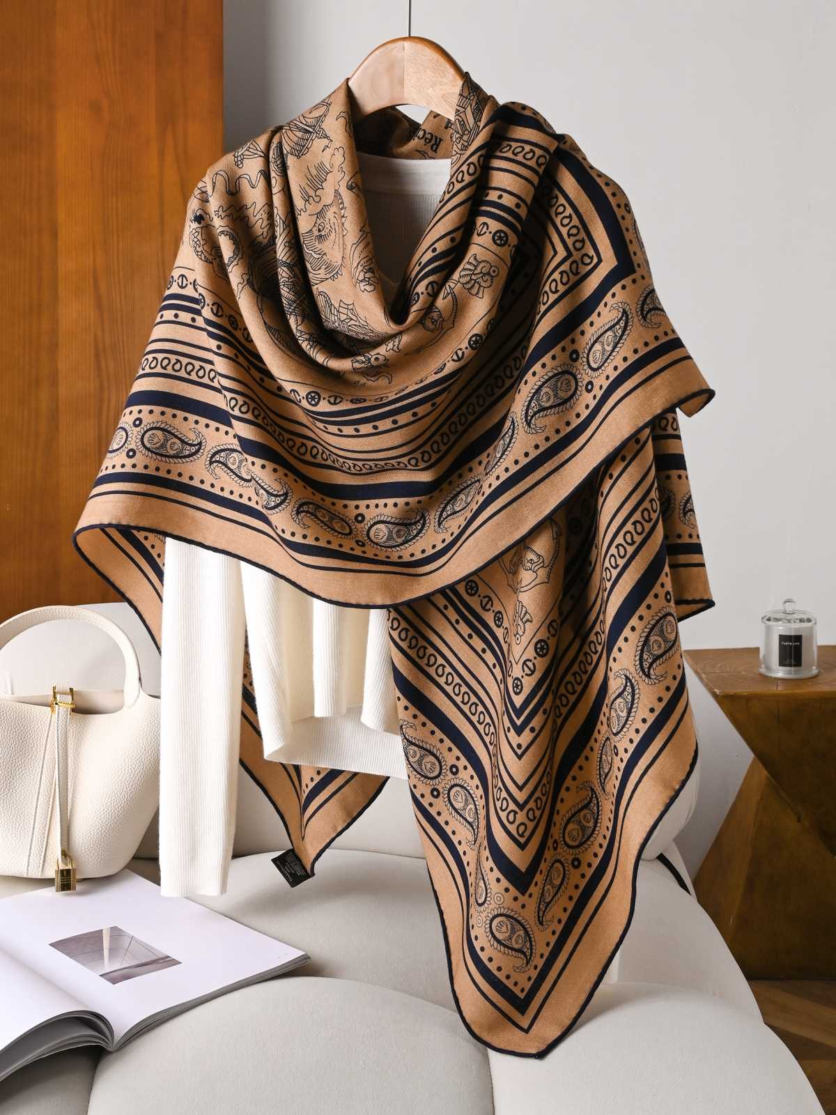 New Silk Wool Scarf Designer L - Luxury Bags Hong Kong 리뷰 및 가격