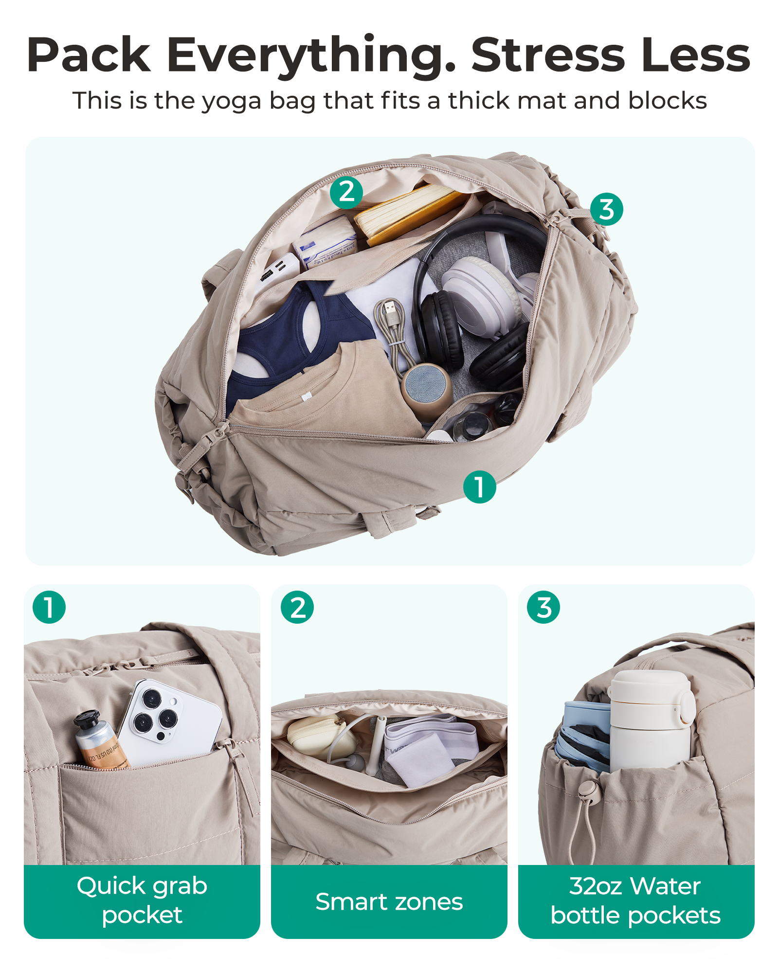 BAGSMART Gym Bag for Women Min - Luxury Yoga Bags 리뷰 및 가격