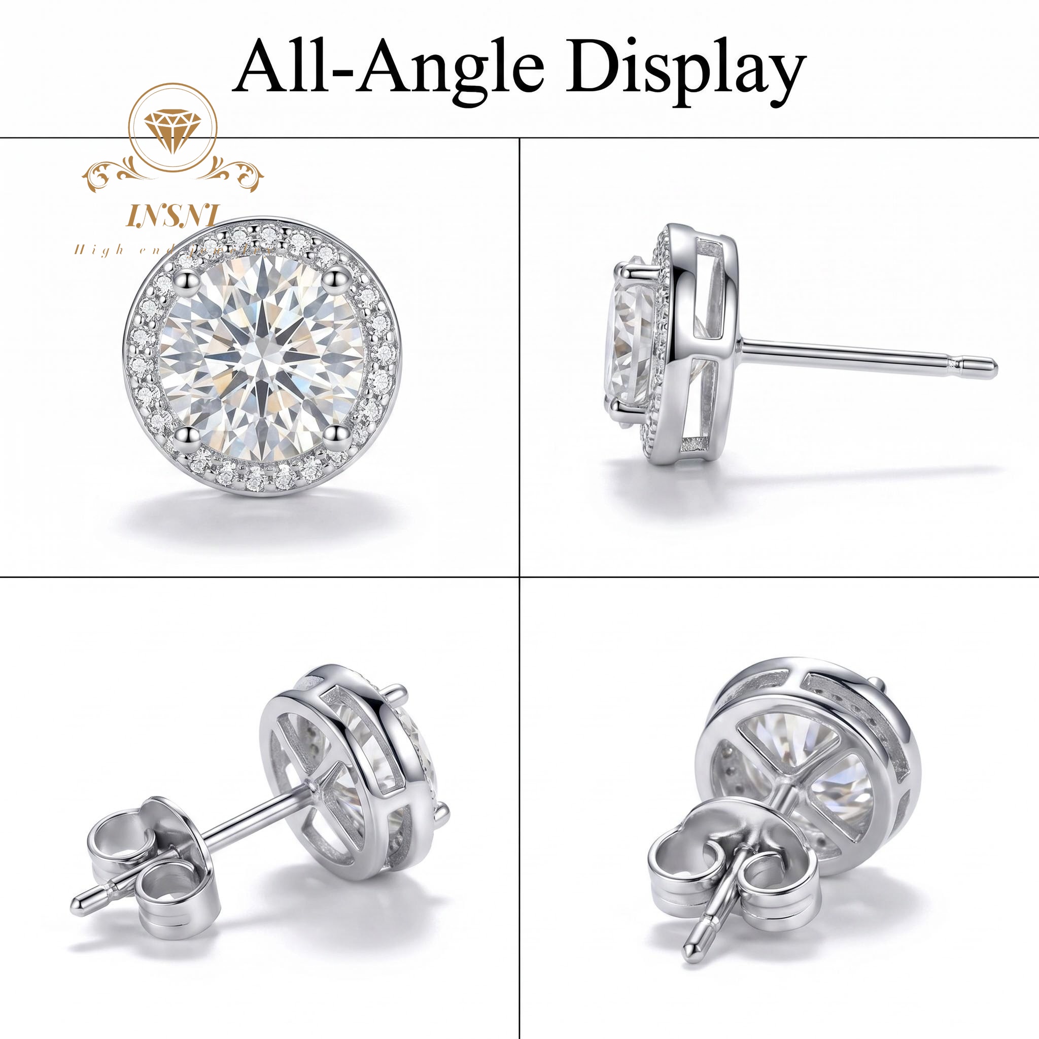 D-color Moissanite Sterling Si - Luxury Bags Affordable 리뷰 및 가격